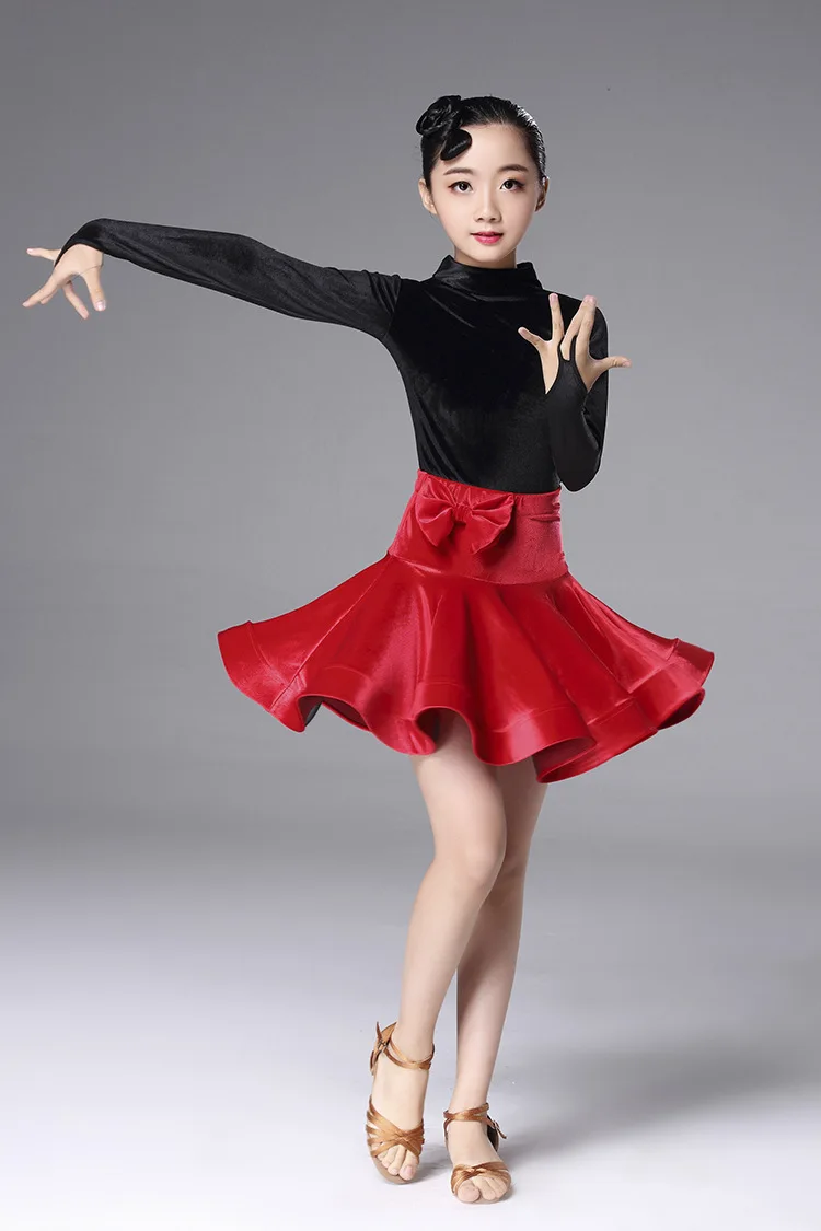 Детское платье для латинского балета костюмы танца самбы школьное бальных