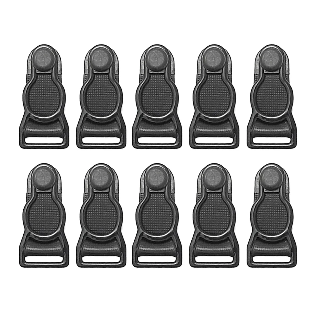 10x Leg Garter Straps Thigh High Stockings Suspender Belt Metal Clips 12mm