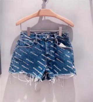 

2020 Spring Summer Letter Logo Print Jeans Shorts for Women A2