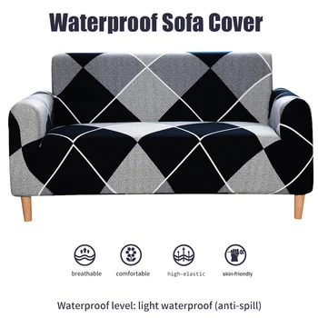 

Waterproof Sofa Cover for Living-room High Elastic Funda Cojin Copridivano Housse Canape Cover Stretch Bankhoes Slipcovers Couch