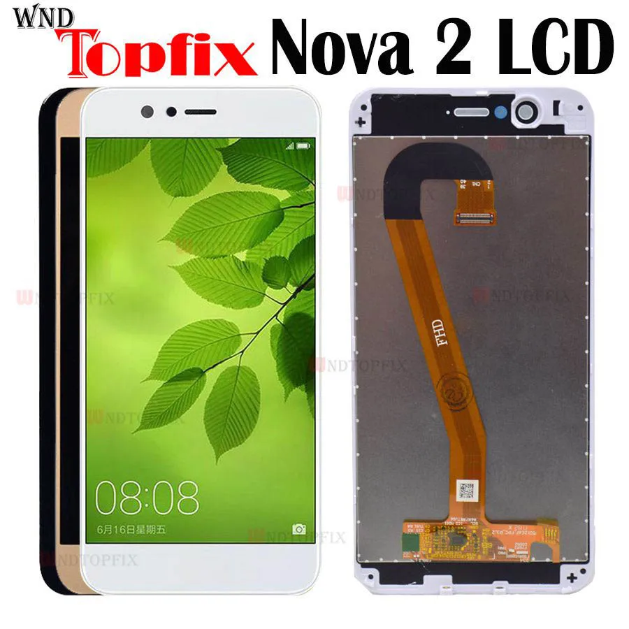 100% Tested For Huawei Nova 2 LCD Touch Screen Assembly Screen For Huawei Nova 2 Screen For huawei Nova 2 display frame