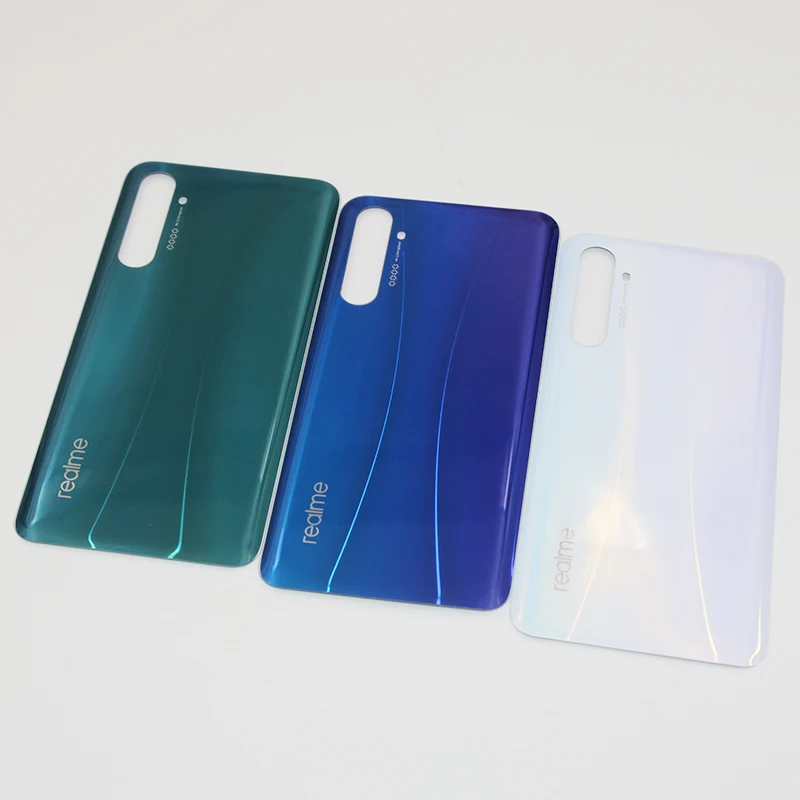 Original New Back Battery Cover Housing Door Rear Case For Oppo realme X2 RMX1991 With Adhesive Sticker Repair Parts 6.5 inch