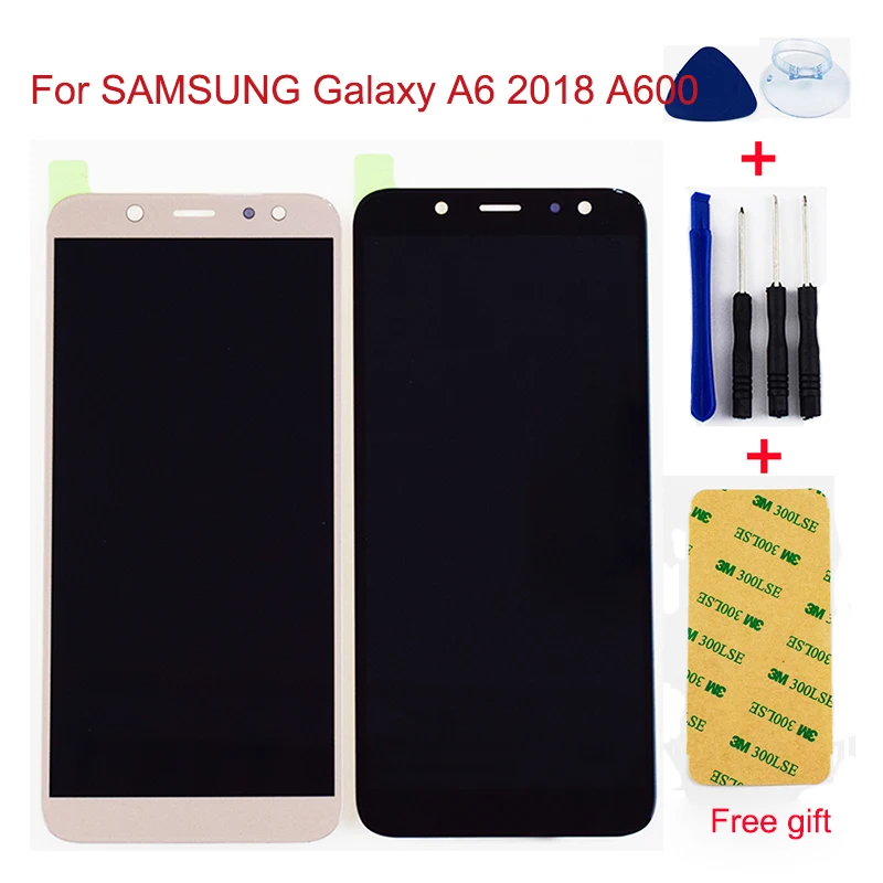 Для SAMSUNG Galaxy A6 A600 lcd A600F A600FN ЖК-дисплей модуль монитор+ сенсорный экран дигитайзер Датчик в сборе