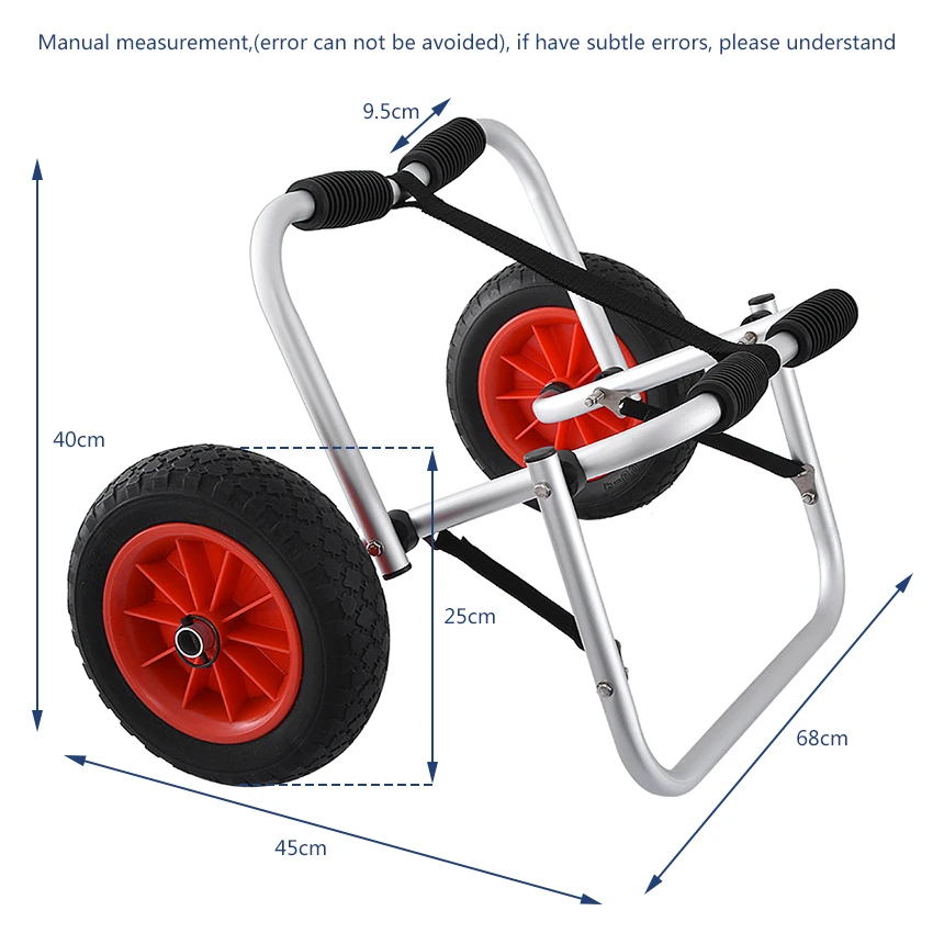 Y02005 Складная Многофункциональная Роскошная алюминиевая для каноэ каяк пляжная тележка каяк трейлеры авиационный алюминий
