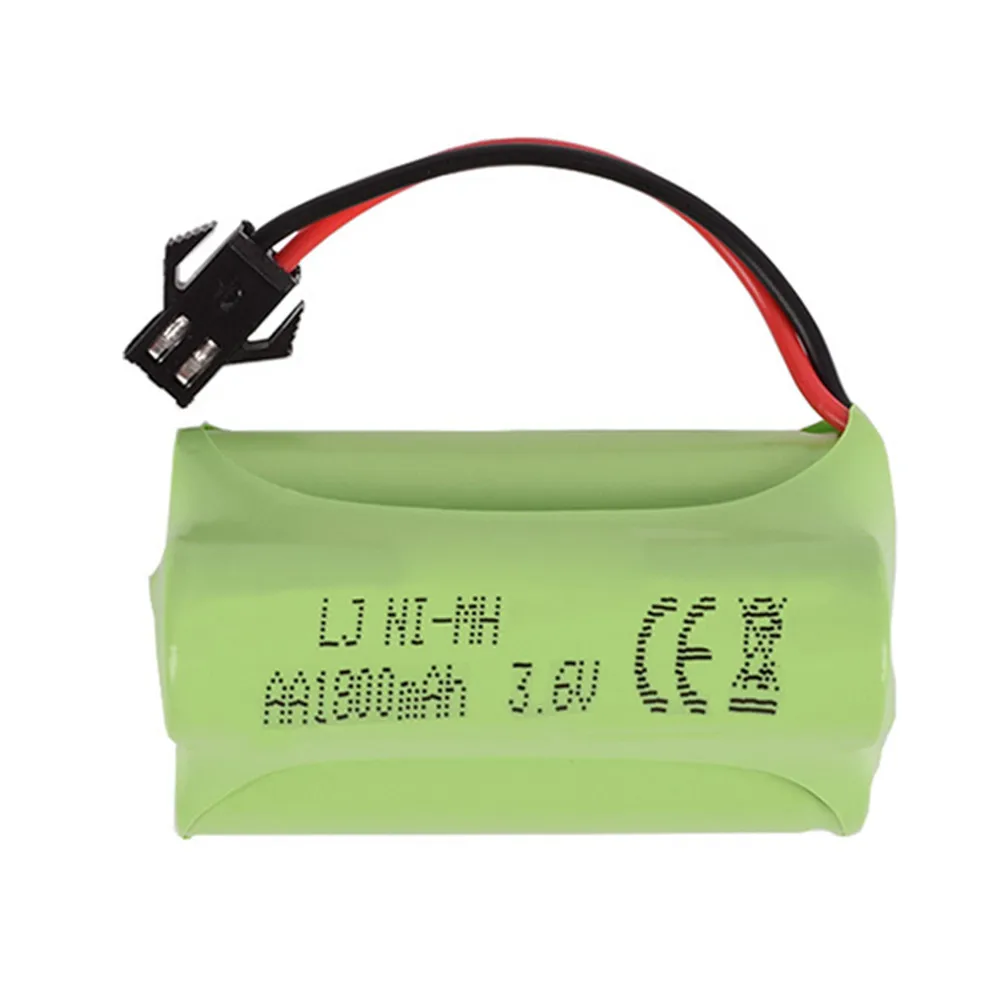 3,6 В 1800 мАч NiMH батарея+ USB зарядное устройство для Rc игрушки автомобиль Танк Поезд Лодка пистолет Ni-MH AA 700 мАч 3,6 В перезаряжаемый аккумулятор - Цвет: Красный