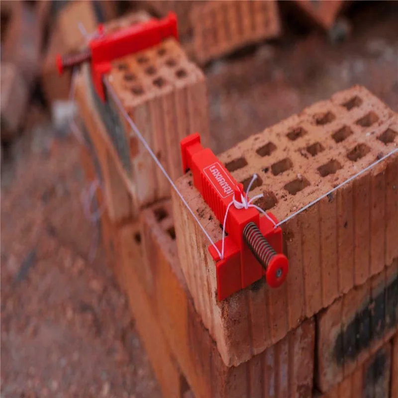 

2pcs/set Brick Liner Wall building wire frame brick Liner Runner Wire Drawer Bricklaying Tool Fixer for Building Construction