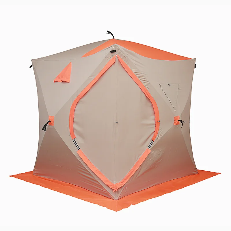 Уличная палатка для подледной рыбалки большое пространство для 2-3 человек 300D зимняя палатка Автоматическая скоростная палатка из углеродного волокна быстрооткрытая рыболовная палатка