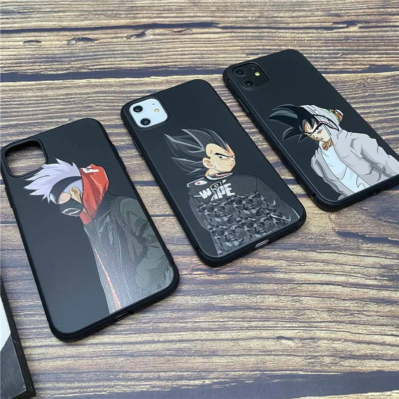 

Anime soft case for iphone 12 mini 11 pro x xs max xr 8 7 6 6s plus SE 2 silicone phone cover fashion GOKU shark coque fundas