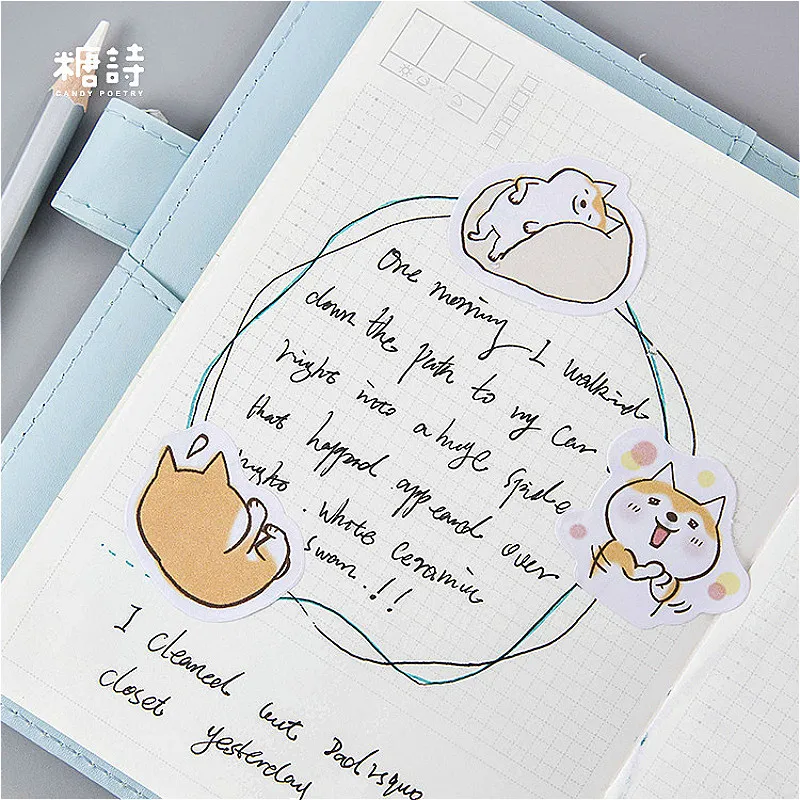 Hot Sale Lovely Pet Duet Memo Pad Plaids and Lines Note Sticky Paper Stationery Delicate Stickers Notepads Office Supplies