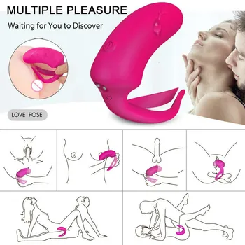 9 Speed Silicone Waterproof Rechargeable Clitoris Vagina Penis Stimulator Massager Adult Sex Toys For Men, Women And Couples 4