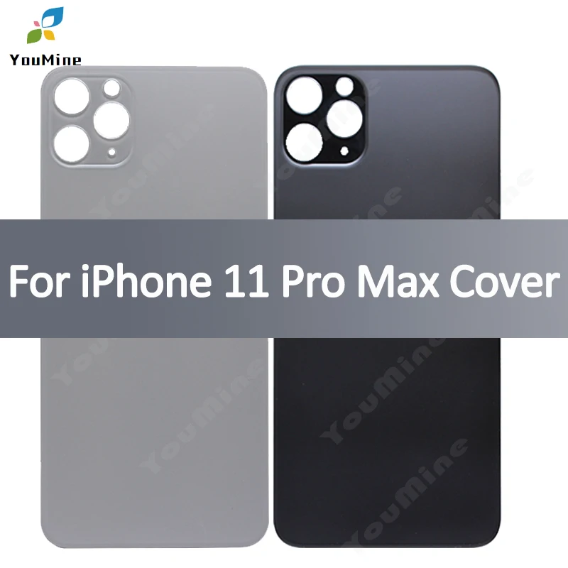 Чехол со стеклянным корпусом для Apple iPhone 11 Pro Max A2218 A2161 A2220, задняя крышка для батареи, чехол для задней двери, Запасная часть