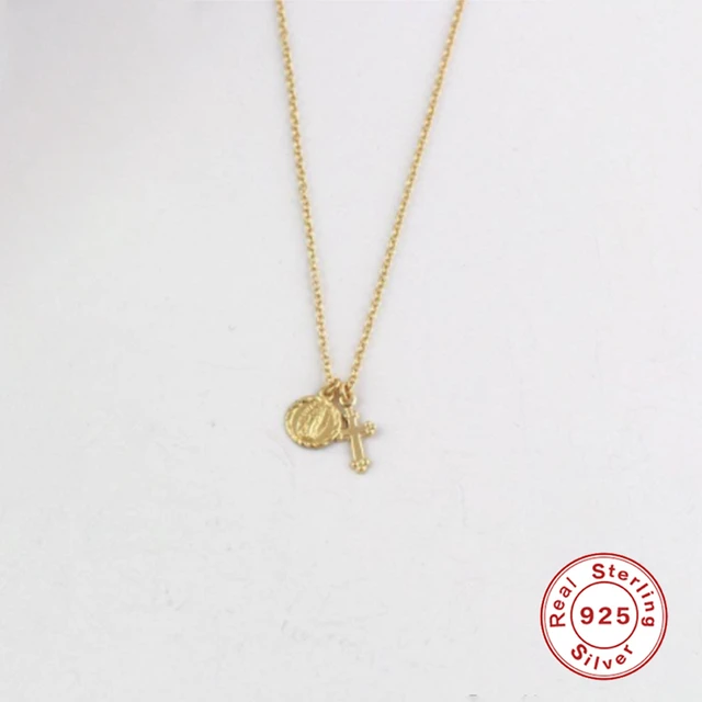 BOAKO Necklace 925 Sterling Silver Jewelry For Women 2020 Sequins Cadena Plata Fashion Jewelry Choker Crystal Gold/Silver #8.5 24