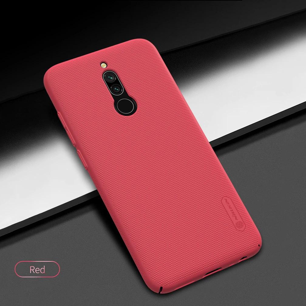 Чехол для Xiaomi Redmi 8, чехол Nillkin, высокое качество, Супер Матовый экран, Жесткий ПК, чехол для телефона Xiaomi Redmi 8 - Цвет: Red