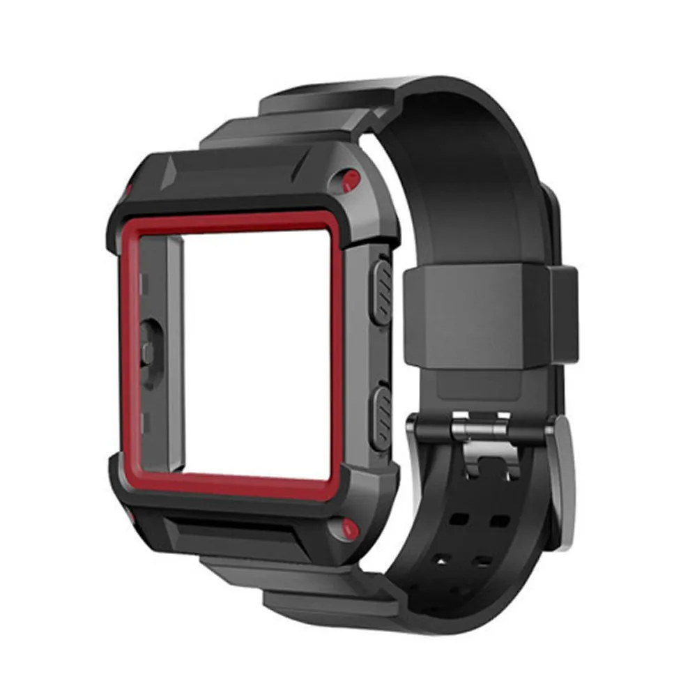 Силиконовый ремешок для часов Fitbit Blaze прочный защитный чехол с Силиконовый браслет полосы для Fitbit часы Blaze