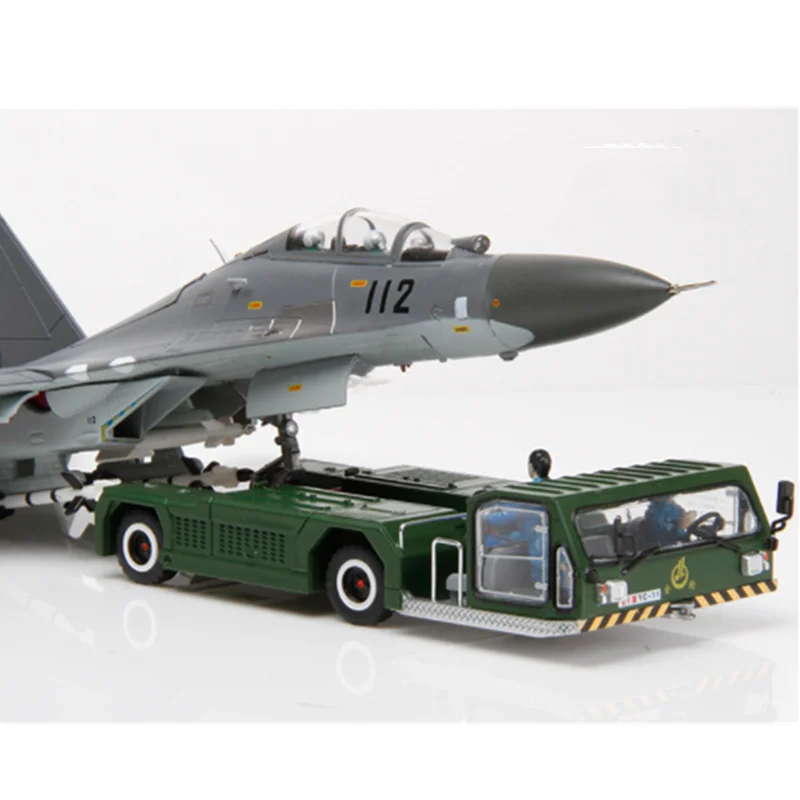 1:72 Scale Simulation 11 Fighter Model Aircraft / Tractor Trailer Diecast Alloy Airplane Collection Display For Child Adult 1 400 scale model concorde air france airplane 1976 2003 airliner alloy diecast aircraft toy collection display for child adult