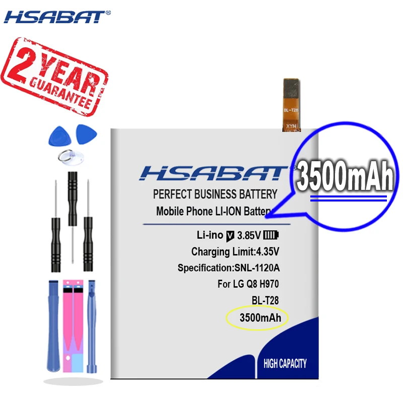 Новое поступление запасная батарея [HSABAT] 3500 мАч для LG Q8 H970 EAC63361501 оптом | Мобильные