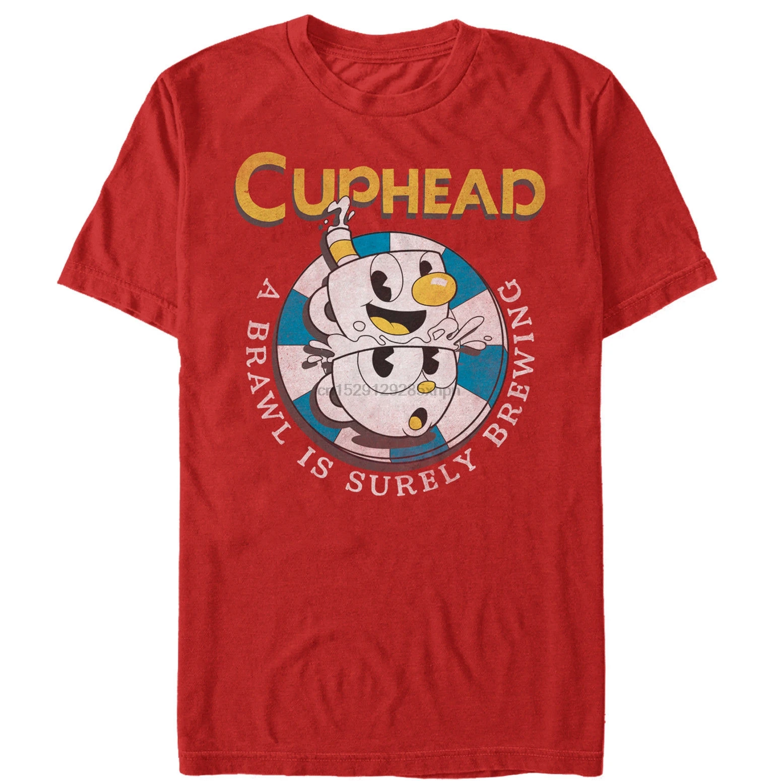 Лето 2020 футболка пивоварения Мужская графическая Футболка harajuku Cuphead Brawl is | одежда