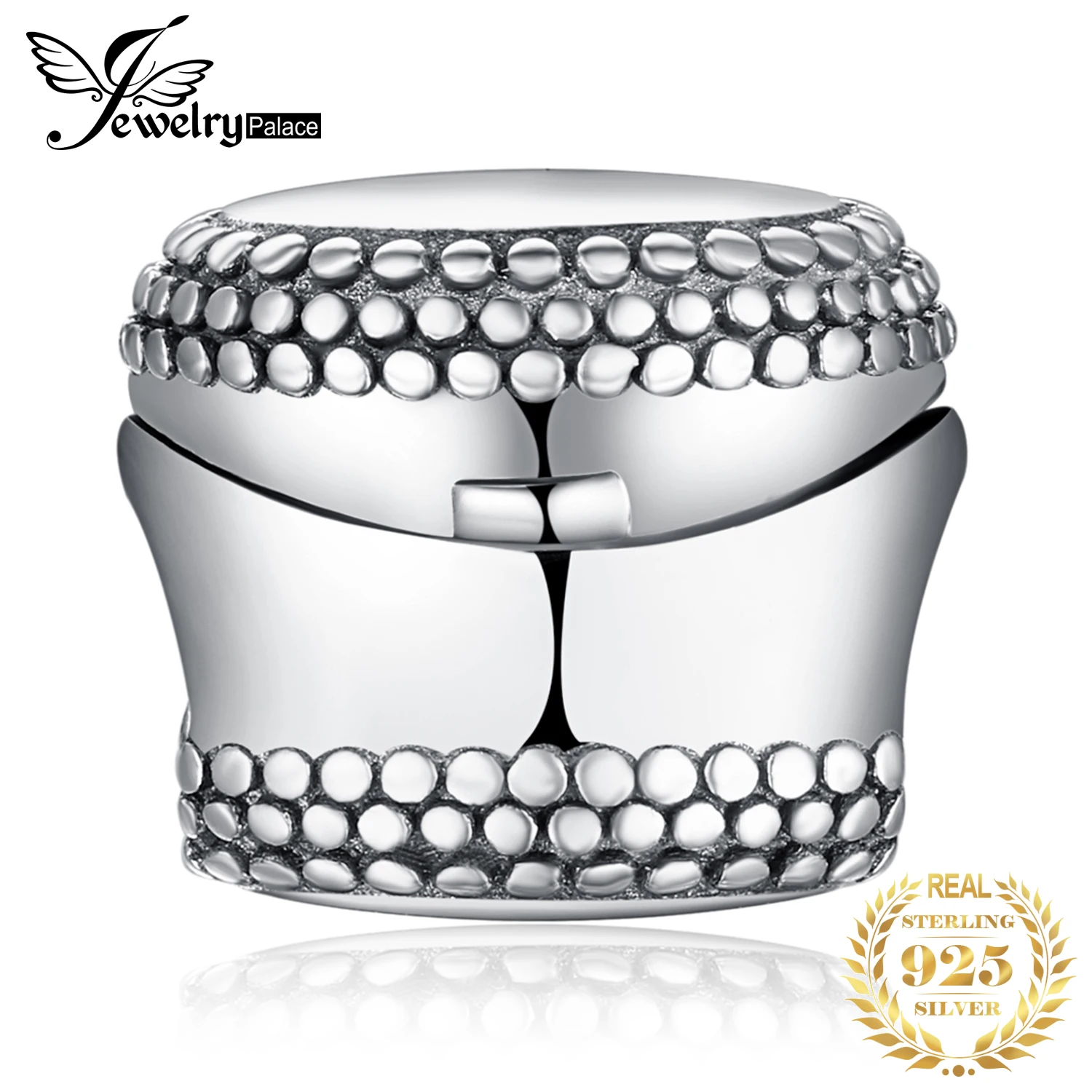 JewelryPalace Винтаж 925 пробы серебро открываемые шкатулка из бисера Шарм Fit Браслеты модные женские туфли DIY бусы
