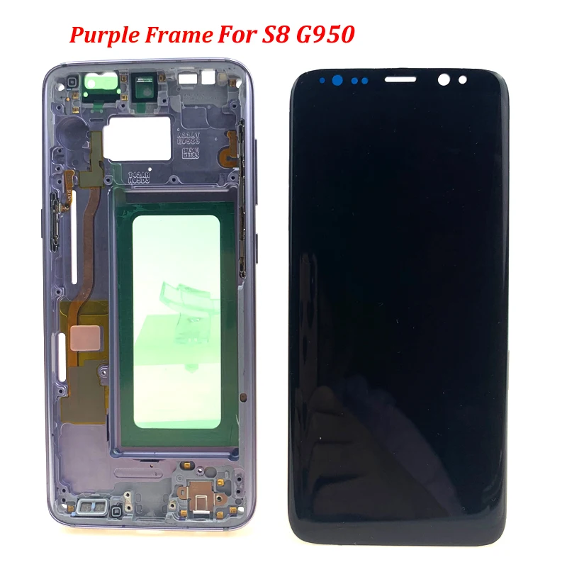 1 шт. для samsung S8 lcd для samsung S8 G950 G950U G950F S8 Plus G955 G955F дисплей с сенсорным экраном дигитайзер в сборе с рамкой