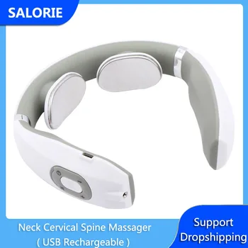 

Rechargeable Cervical Spine Massager USB Neck Massage Smart Electric Neck and Shoulder Massager Pain Relief Tool Health Care