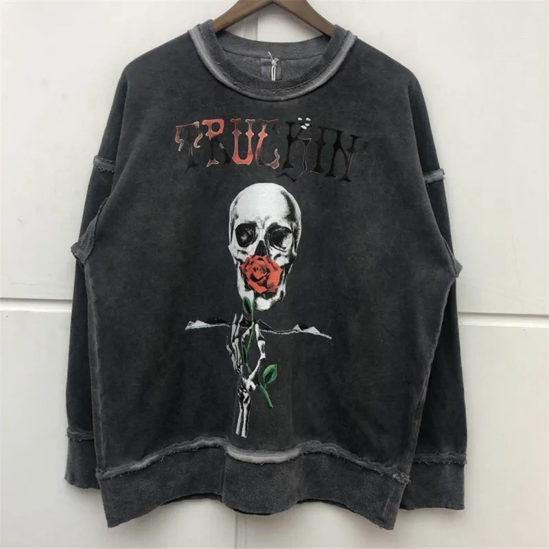 RHUDE толстовки уличная мода брендовая одежда с капюшоном и надписью для детей RHUDE Для мужчин Для женщин кофты RHUDE куртка - Цвет: 1