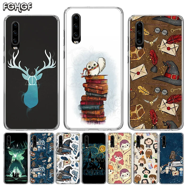 Harry Magician Silicone Back Case For Huawei P30 P20 Mate 30 20 10 Pro P10 lite P Smart + Plus Z 2019 Cover |