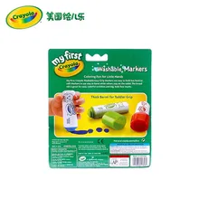 Crayola/Crayola маленькая ручка Тип-стиральная шариковая ручка стиль От 1 до 3 лет 81-1346