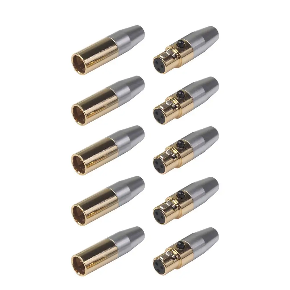 Мини XLR 3-контактный разъем маленький штекер XLR аудио разъем для подключения микрофона для прямой микрофон сварки микрофон