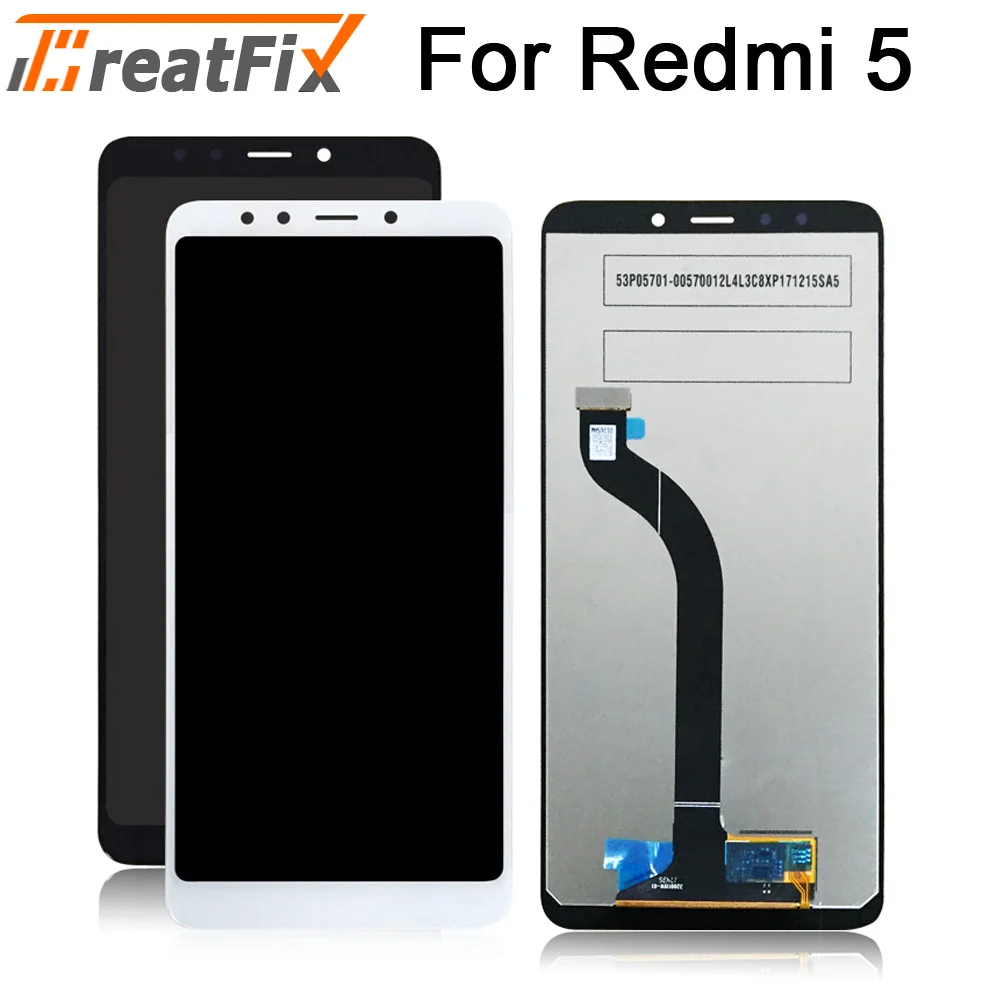 LCD display for Xiaomi Redmi 5 touch screen digitizer assembly lcd tested working free shipping | Мобильные телефоны и
