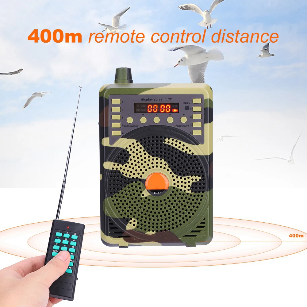 New Hunting Decoy Calls Electronic Bird Caller Camouflage 48W Electric Hunting Decoy Speaker MP3 Speaker Remote Controller Kit