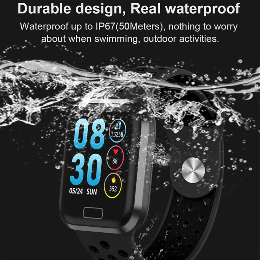 Умные часы M98, Bluetooth, управление музыкой, умные часы, пульсометр, фитнес-трекер, кровяное давление, спортивный смарт-браслет