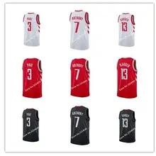 Новинка#13 James Harden#3 Chris Paul#7 Carmelo Anthony рубашка с вышивкой прошитая американский размер S-XXL