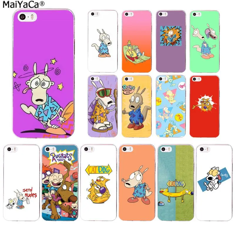 MaiYaCa RUGRATS Rocko medins life dog Прозрачный чехол для телефона Apple iphone 11 pro 8 7 66S Plus X XS MAX 5S SE XR