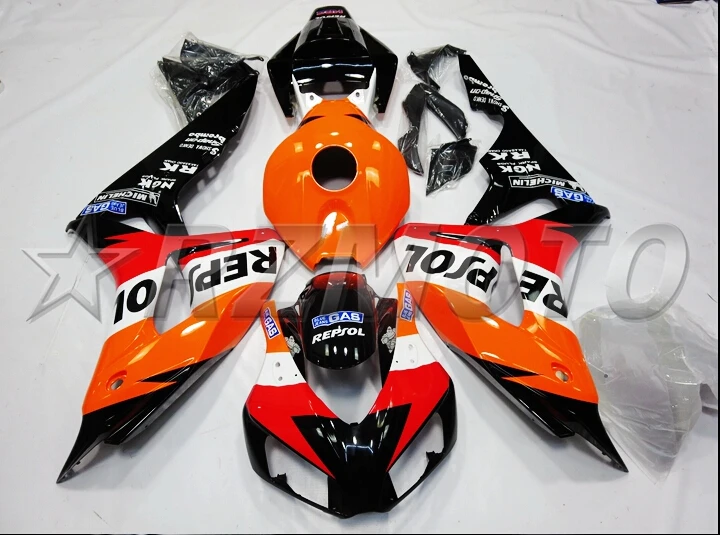Топ литья под давлением ABS полный обтекатель комплект Подходит для Honda CBR1000RR 06 07 2006 2007 1000RR Обтекатели Repsol UK