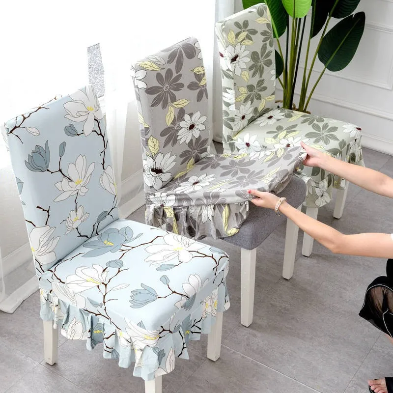 

dining chair Cover Universal Backrest Cover Stool Seat Fabric Household Dining Chair Cushion Set Table Cover Elastic Bench