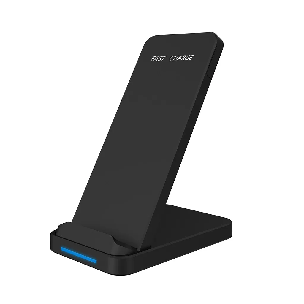 Qi Wireless 10W Fast Charger Charging Holder Pad Dock Stand for iPhone 8 X for Samsung Note 10 plus/10 Wireless Charging stand