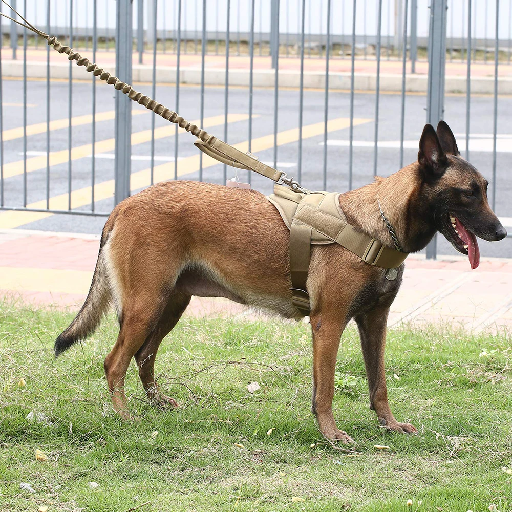 Военный Тактический поводок для собак патруль K9 Рабочая ошейник для домашних животных Малый крепление на большого собаку Услуги жилет для собаки с ручкой товары для домашних животных