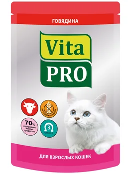 

VITA PRO VITA PRO for adult cats with beef 100 g