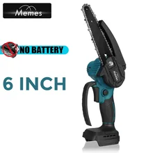 Motosierra eléctrica de 6 pulgadas y 18V, minisierra inalámbrica recargable, poda de registro, herramienta de corte de jardín para batería Makita