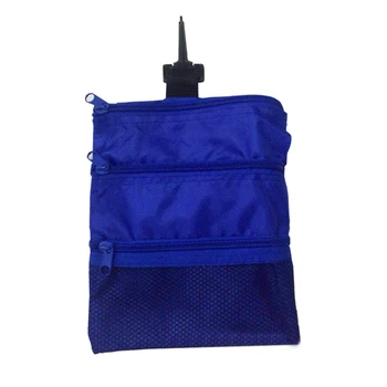 

Golf Multi-Pocket Tote Hand Bag And Valuables Zipped Pouch For Tees Balls Outdoor Portable Mini Golf Bag