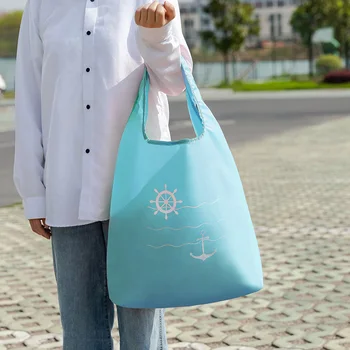 

Large Capacity Shopping Bag Portable Eco Friendly Products Shoulder Totebag Foldable Shopping Bag Bolso Tela Purpose Bags DB60SB