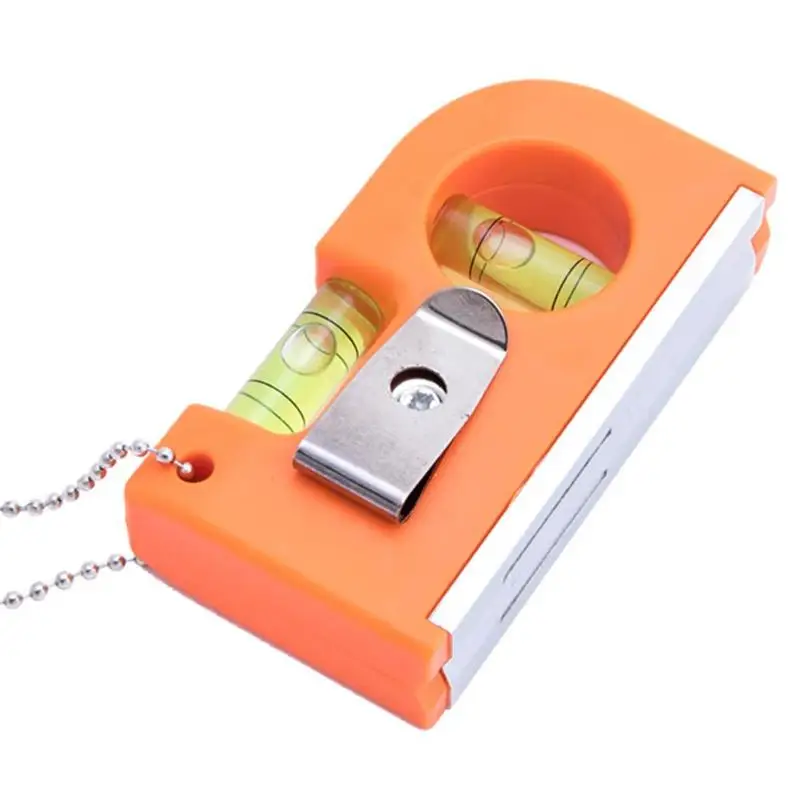 

Mini Key Chain Level V Stripe Factory Machinery Level Instrument Tool Two-In-One Horizontal and Vertical Bubble Spirit Leveler