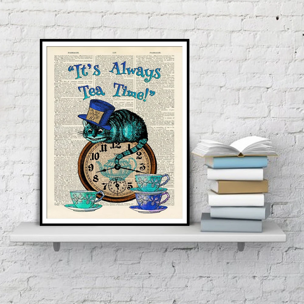 家の装飾のためのハート型の辞書アート ポスターとキャンバスの絵画 絵画 書道 Aliexpress