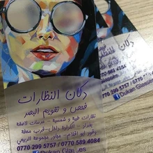 Визитная карточка по индицидуальному заказу печати пластиковый прозрачный ПВХ Бизнес карты односторонний печать 500 шт./лот