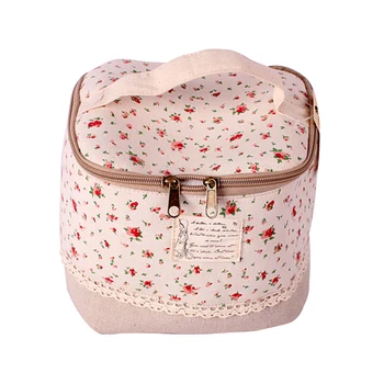 

Multifunctional Makeup Bag Toiletry Storage Bag Hand-held Travel Portable Durable Cotton And Linen