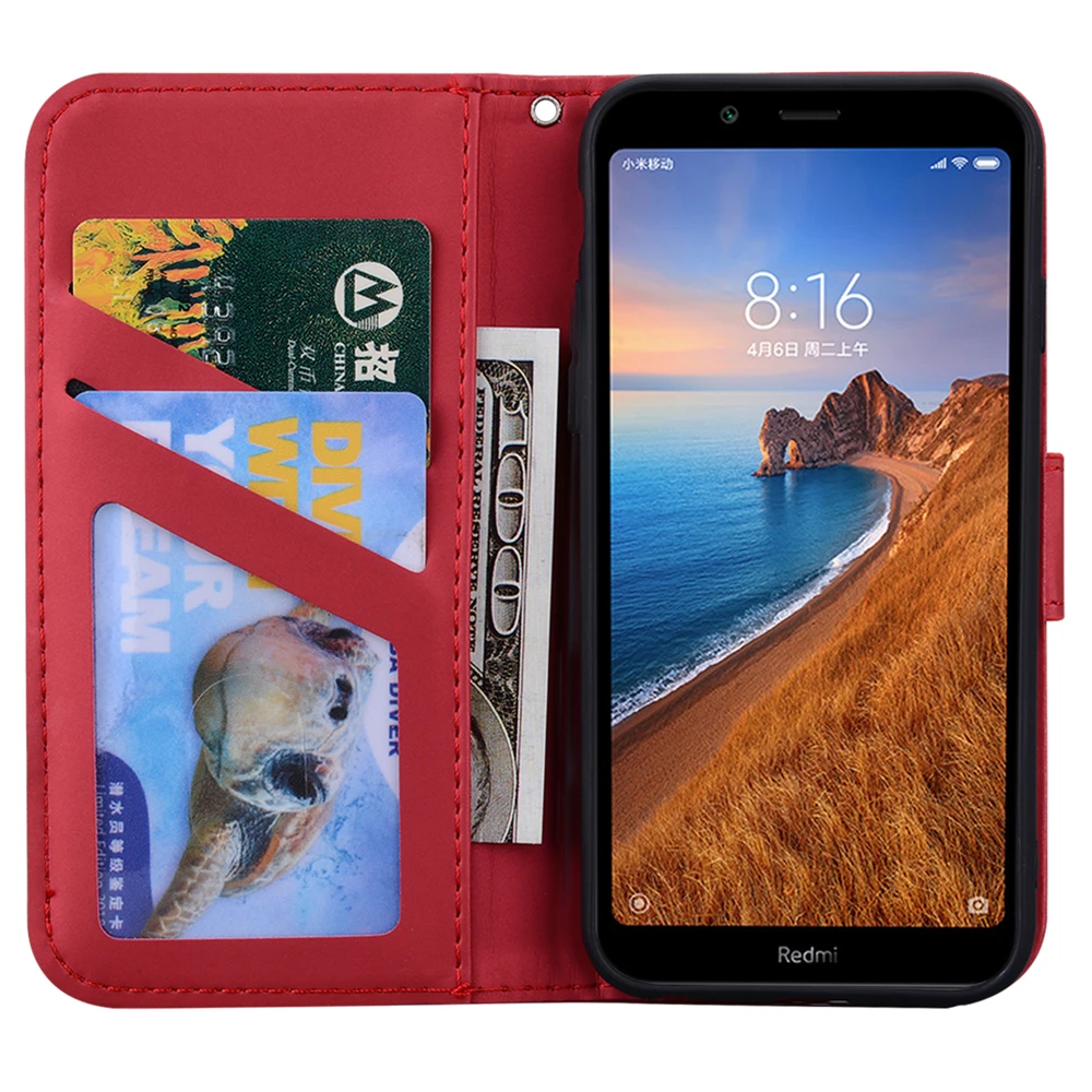 Кожаный чехол-книжка для xiaomi Redmi 7A, чехол для xiaomi Redmi 8A, Note 7, Note 8, Pro, чехол, чехол с рисунком животных, кошелек, чехол для телефона s