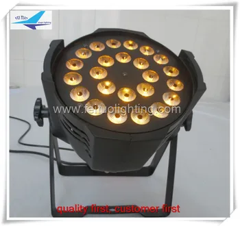 

8/lot High efficiency led spotlight 24x15w rgbwa 5 in 1 uplights led par