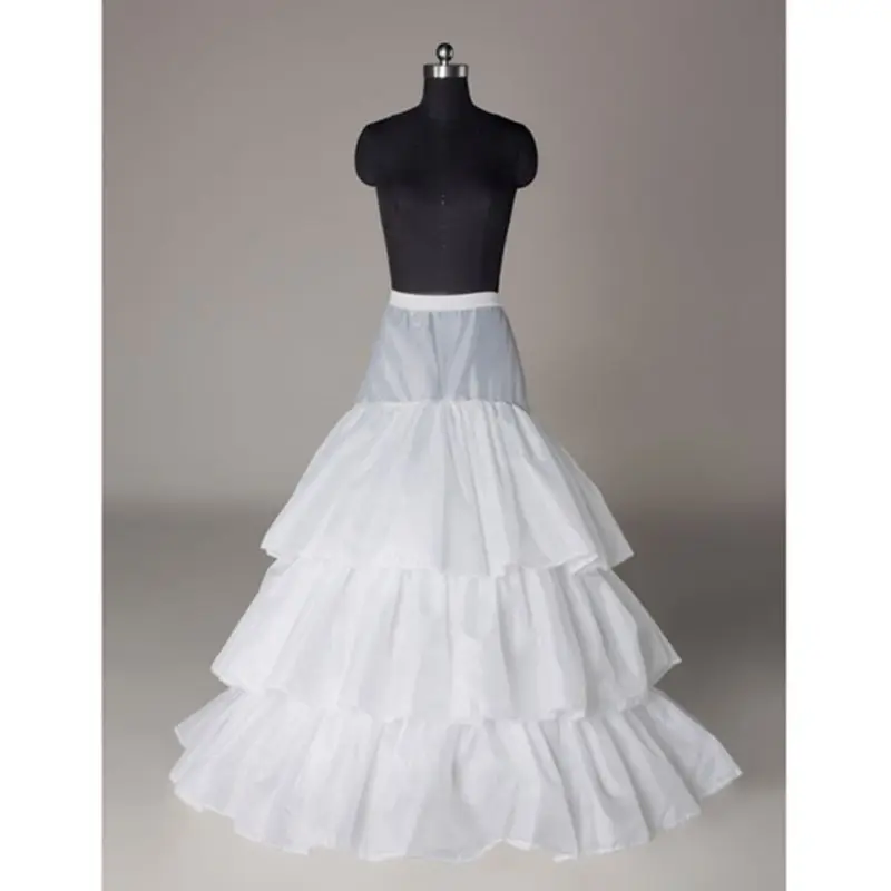 Невесты свадебное платье со шлейфом юбка большой 3-х слойные с оборками, детская юбка с эластичной резинкой на талии, черный, Белый Цвет Лолита нижние юбки без подкладки линия