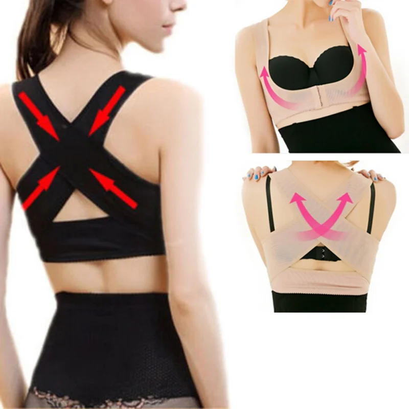 Women Body Shapers Chest Posture Corrector Support Belt Corset Shoulder Brace Health Care M-XL