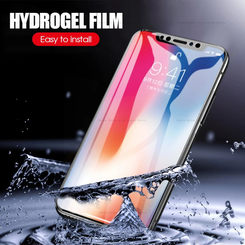 9D Гидрогелевая пленка для iPhone 6 S Plus XsMax Xr ультратонкая прозрачная пленка для iPhone XS Max XR X 7 8 Plus 6 6s защита экрана